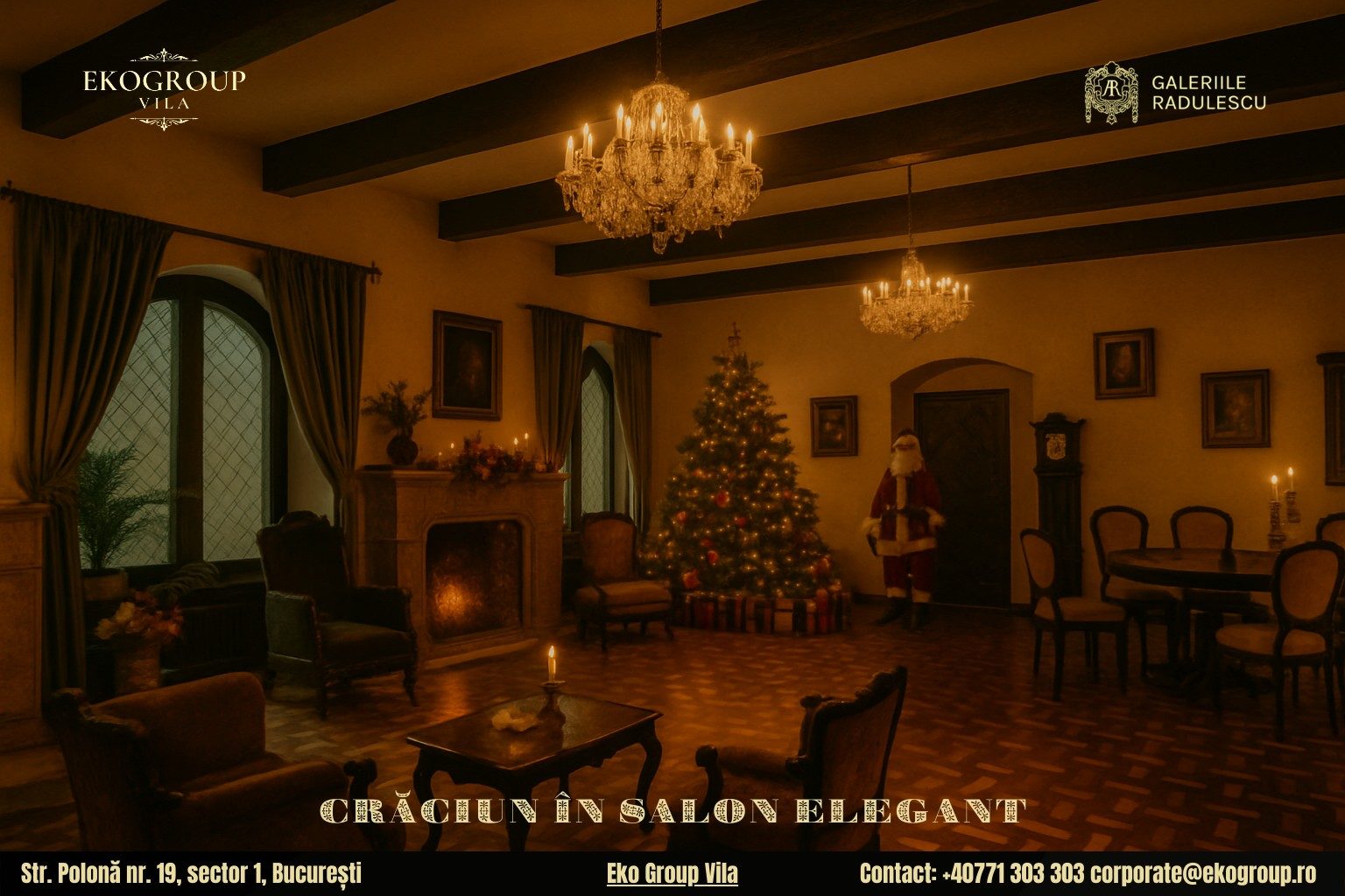 Evenimente de Crăciun București: O călătorie în timp cu Crăciunul anilor ’30 la Eko Group Vila